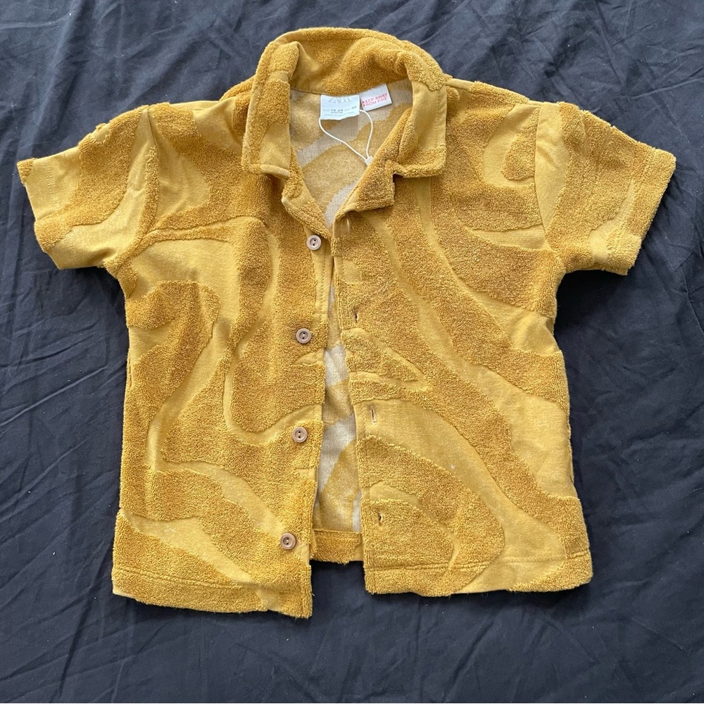 Zara Kids Mustard Yellow Shirt